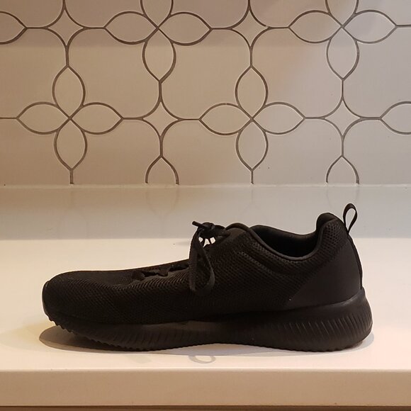 Sketchers Black Memory Foam Lite Weight Lace Up Sneakers Size 8 1/2 - Picture 9 of 11